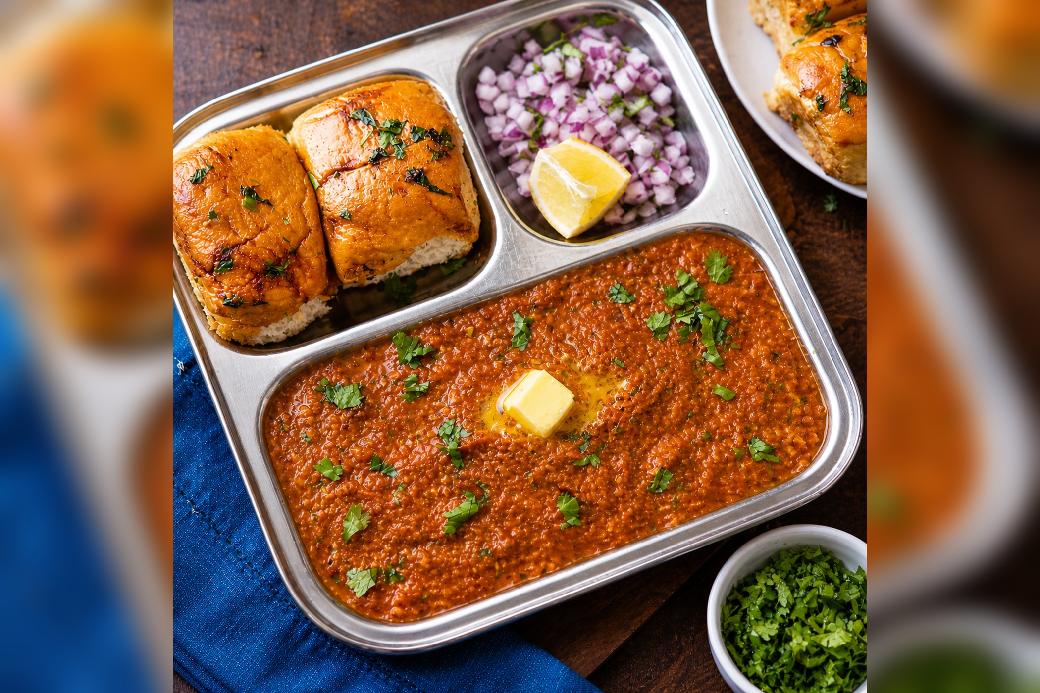 Toofani Bhaji Sharmila Pav (PAV BHAJI)